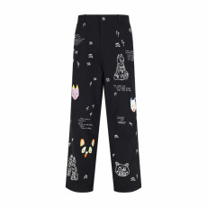 로에베 고양이 자수 데님 팬츠