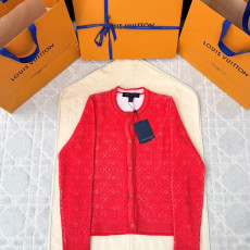 루이비통 자카드 가디건