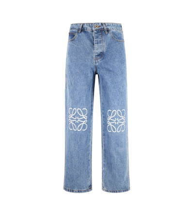 로에베 자수 데님 팬츠