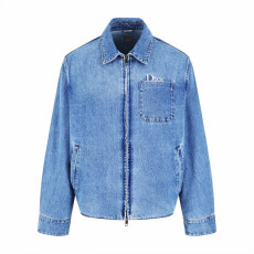 디올 자수 데님 자켓