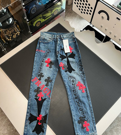 크롬하츠 패치 데님 팬츠