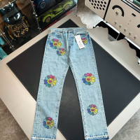 크롬하츠 플라워 데님 팬츠