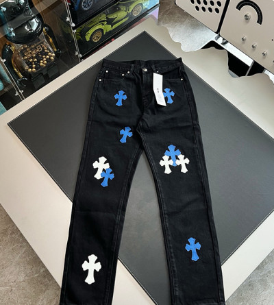 크롬하츠 패치 데님 팬츠