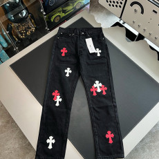 크롬하츠 패치 데님 팬츠