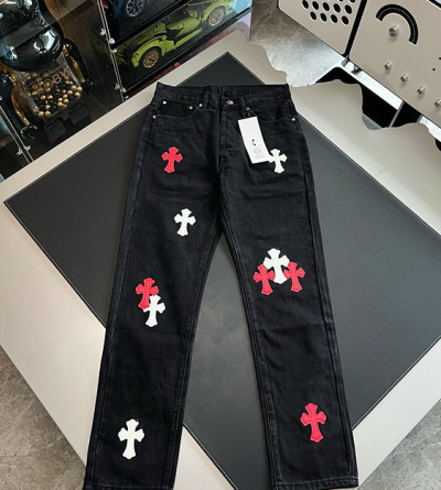 크롬하츠 패치 데님 팬츠