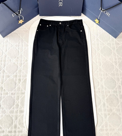 디올 블랙 데님 팬츠