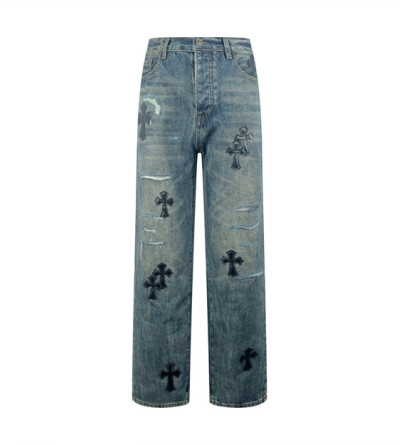 크롬하츠 패치 데님 팬츠