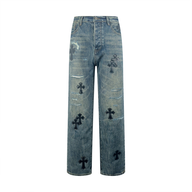 크롬하츠 패치 데님 팬츠