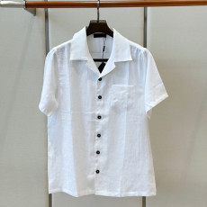 프라다 린넨 반팔 셔츠