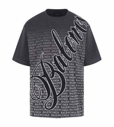 발렌시아가 레터링 반팔